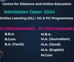 ADMISSIONS GOING FOR ALAGAPPA UNIVERSITY, DISTANCE COURSES