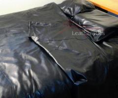 Full Grain Leather Super King Size Bed Duvet Cover