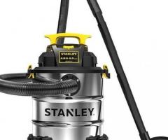 Stanley SL18116 Wet/Dry Vacuum, 6 Gallon, 4 Horsepower, Stainless Steel Tank