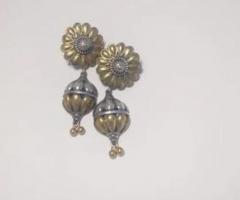 Buy oxidised dual tone earrings in Kochi - Aakarshan