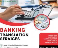 Banking Translation Services in Mumbai, India | Bhasha Bharati Arts