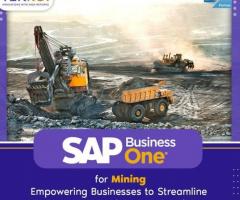 Sap Business One For Mining Empowering Businesses To Streamline Operations And Optimize Profits.