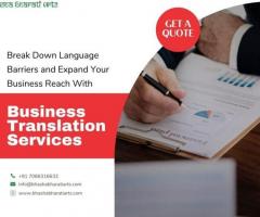 Business Document Translation Services in Mumbai, India | Bhasha Bharati Arts