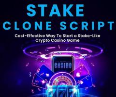 Stake Clone Script – Cost-Effective Solution to Start a Casino Game