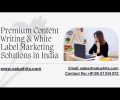 Top-notch content writing and marketing agency in India