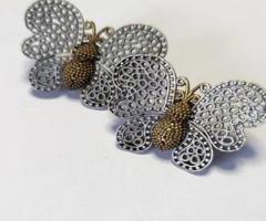 Buy Oxidised Butterfly Designed Fashionable Earrings in Kochi - Aakarshan