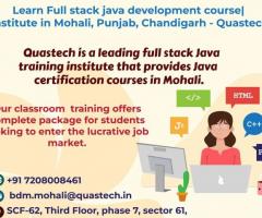 Full stack java development course| institute in Mohali, Punjab, Chandigarh - Quastech