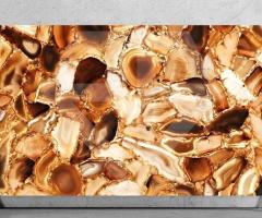 African Carnalian Gemstone Slab By Precious Gem Surfaces