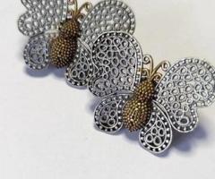 Buy Oxidised Butterfly Designed Fashionable Earrings in Chennai  - Aakarshan