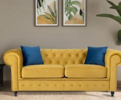 Buy Ness 2 Seater Chesterfield Sofa upto 65%off