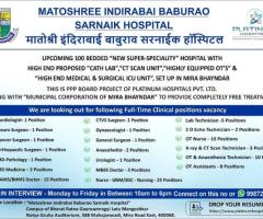 Vacancy available for the position of consultant Anaesthetist at  Mahajanwadi, Mira Road East.