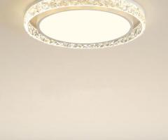 Luxury Crystal LED Chandelier Flush Fitting Ceiling Light - 1