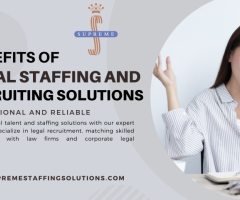 What are the Benefits of Legal Staffing and Recruiting Solutions?