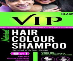 VIP Hair Color Shampoo Black 400ml for Men and Women