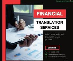 Financial Translation Services in Pune | Bhasha Bharati Arts