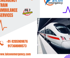Take advantage of Falcon Emergency Train Ambulance Service in Varanasi with a world-class ICU Setup