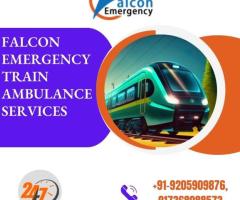 Select Quick Patient Transfer by Falcon Emergency Train Ambulance Services in Bagdogra
