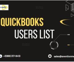 How does Avention Media's QuickBooks Users List excel in facilitating targeted marketing strategies?