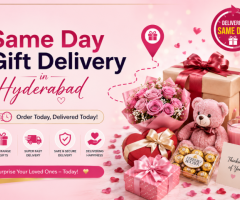 Same Day Gift Delivery in Hyderabad
