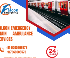 Get Train Ambulance Services in Jamshedpur Falcon Emergency at an affordable rate