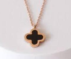 Laced Clover Necklace