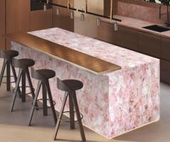 Rose Quartz Kitchen Countertop