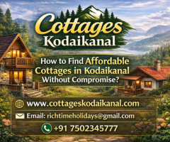 Luxury Cottages in Kodaikanal — Premium Private Stays for Couples and Families