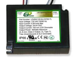 LD40W480-12 Constant Voltage PWM Dimming LED Driver by EPtronics