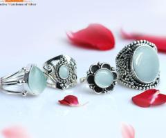 Stunning Aquamarine Rings Lot for Sale - Perfect for Silver Jewelry Collection