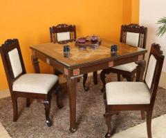 Sophisticated 4-Seater Dining Table Set: Shop Today!