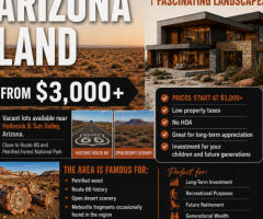 Own Arizona Land from Just $3,000+ – A Unique Opportunity in a Scenic Desert Region