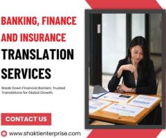 Banking, Finance and Insurance Translation Services in Mumbai, India | Shakti Enterprise - 1