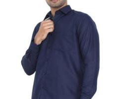 Formal Navy Blue Shirt Combination | MCR Shopping