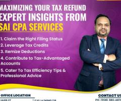 Income Tax Preparation for Individual & Business | 908-888-8900 | Sai Cpa Services
