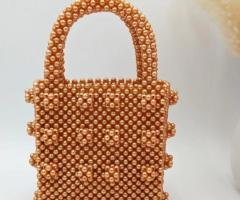 Explore High-Quality Gold Beaded Bag at Afrikan Authentix - 1