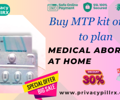 Buy MTP kit online to plan medical abortion at home get 30% off