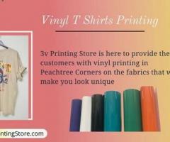 Stand Out in Style with 3v Printing Store's Vinyl T-Shirt Printing Service