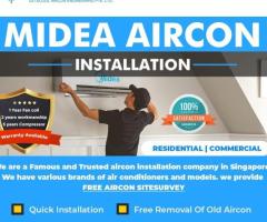 Midea aircon installation