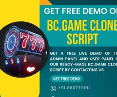 Avail the free live demo of plurance’s bc.game clone script