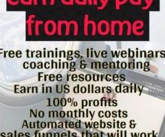 Work from home Earn in US Dollars daily - 1