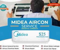 Midea aircon service