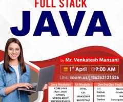 Free Demo On Core Java & Full Stack Java by Naresh IT - 1