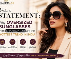 Make a Statement: Why Oversized Sunglasses from Chashmalab are the Hottest Trend in India