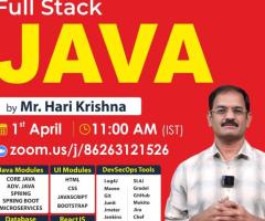 Full Stack Java Online Training Institute-NareshIT