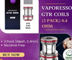 Get VAPORESSO GTR COILS (3 PACK) 0.4 ohm Online