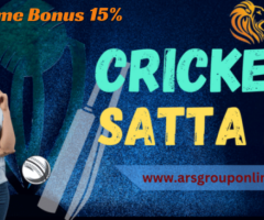 Grab your Cricket Satta ID With 15% Welcome Bonus from ARS GROUP ONLINE