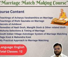 Marriage Match Making Course in English