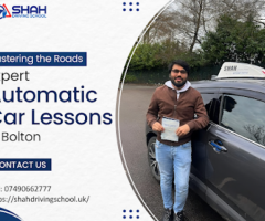 Get the Expert Automatic Car Lesson in Bolton | Shah Driving School