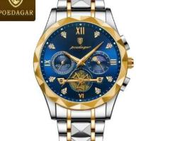 POEDAGAR Luxury Man Wristwatch Waterproof Luminous Chronograph Watch