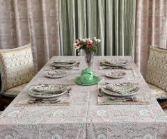 Infuse Your Dining Space with Indian Elegance Using Soma Block Prints' Table Cloths